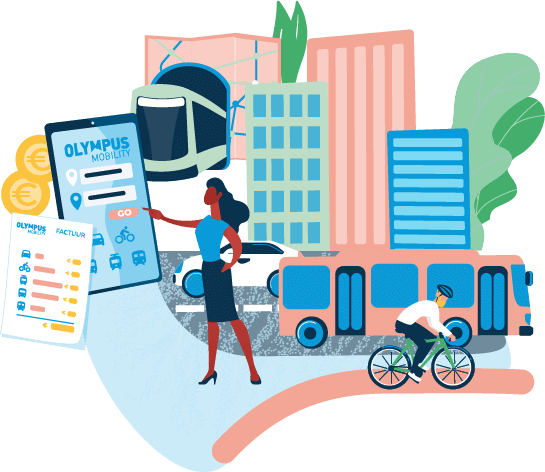 Olympus Mobility voorziet één app voor alle bedrijfsmobiliteit. Met één factuur vereenvoudig je je administratie.