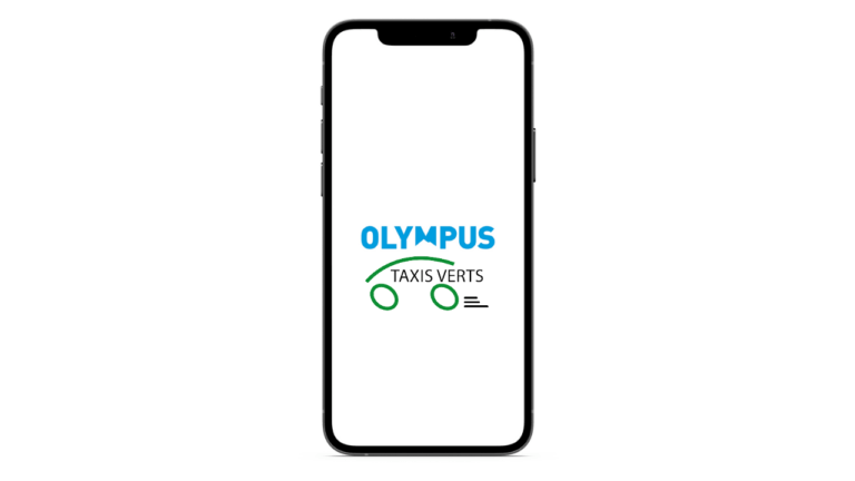 Taxis Verts in de app van Olympus Mobility