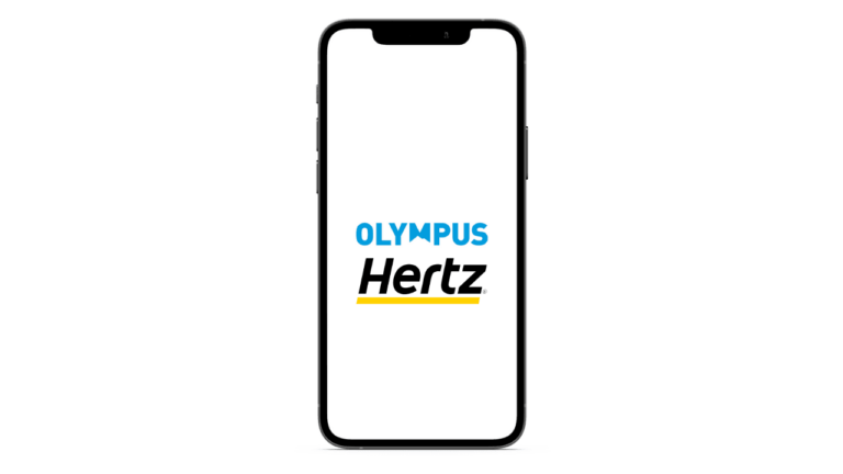 Huur een wagen bij Hertz met de Olympus-app cover